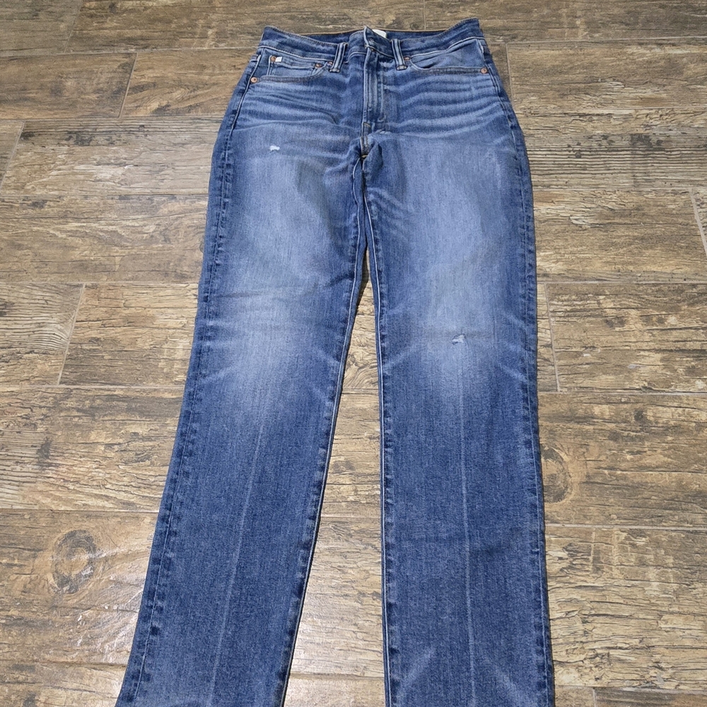 American Eagle Outfitters Women's Skinny Jeans - Faded Blue Denim